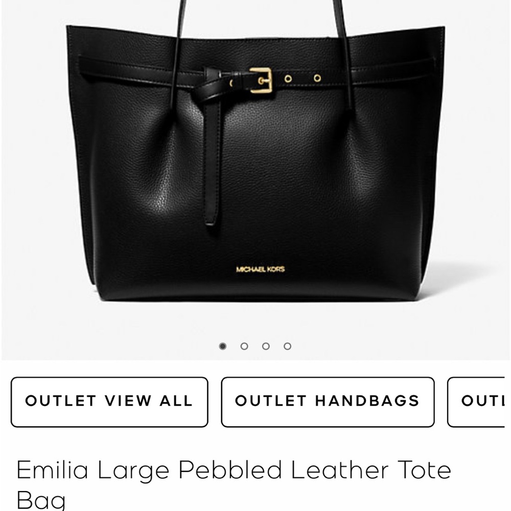 Emilia Large Pebbled Leather Tote Bag
